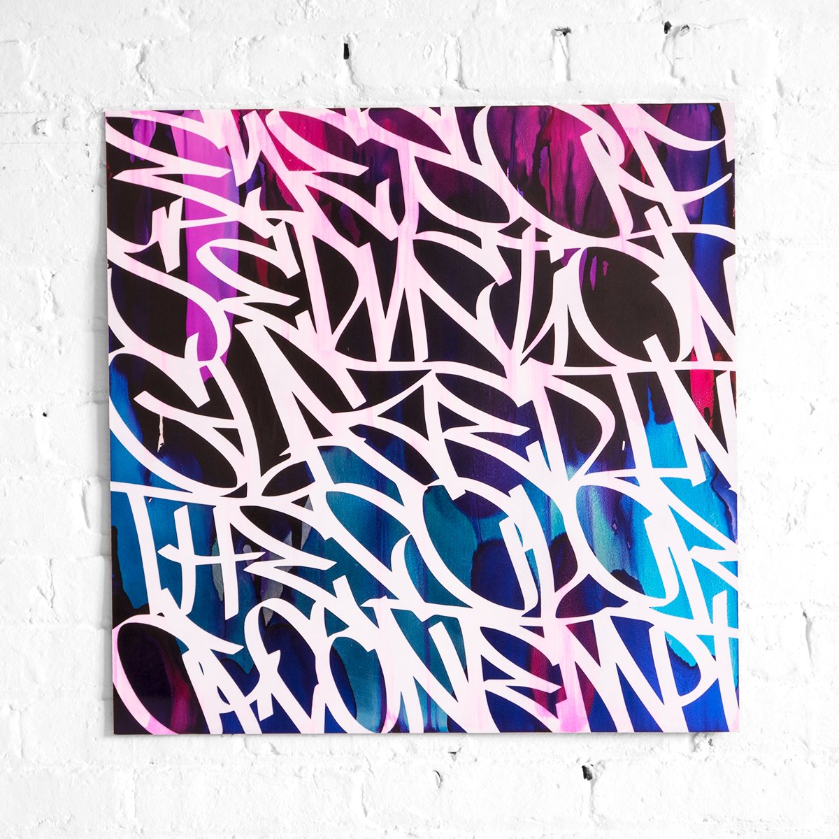 Eyes of Seduction by Jeremy Penn — Inks & spray paint on polished aluminum