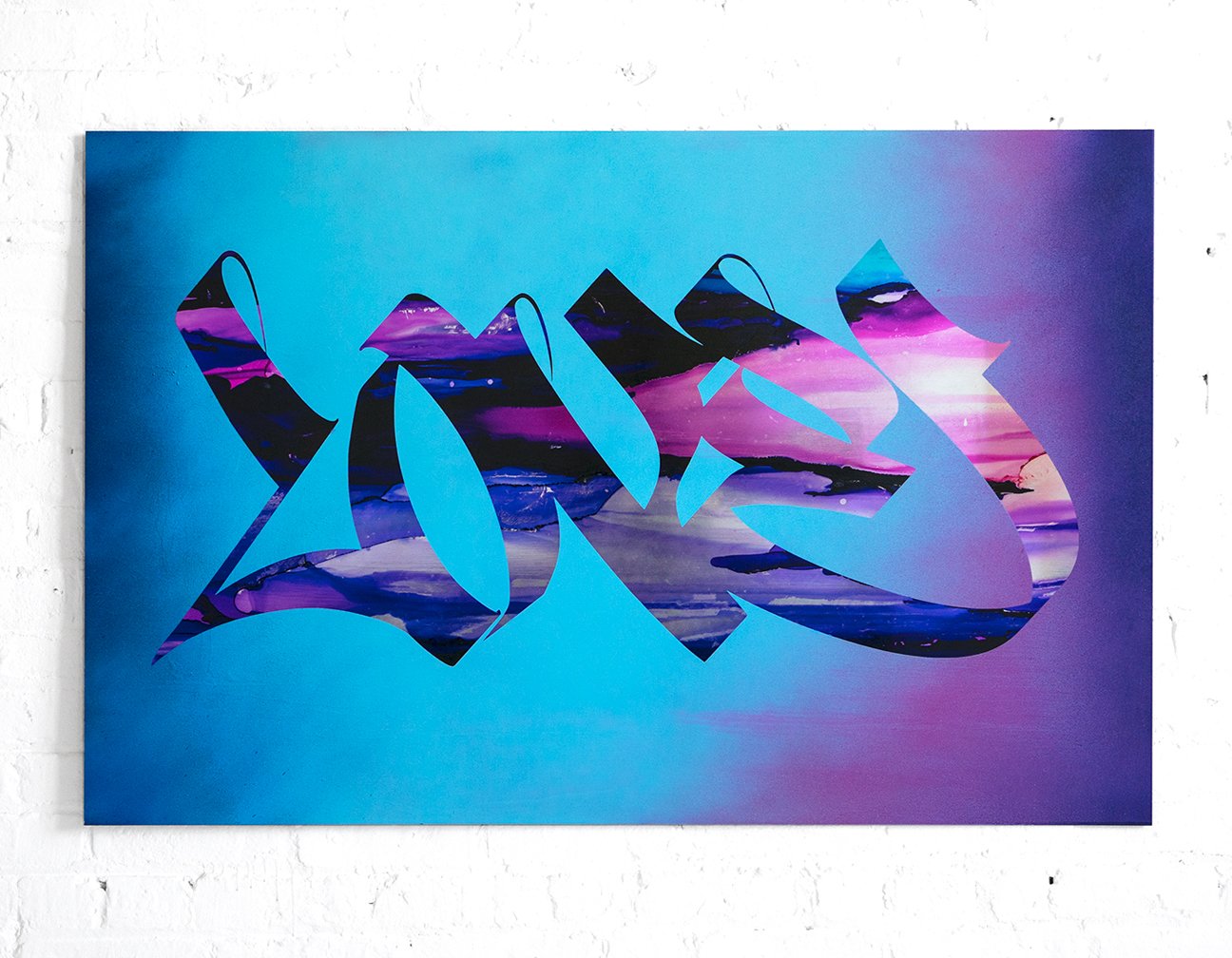 LOVE IN COLOR by Jeremy Penn — Inks & spray paint on polished aluminum