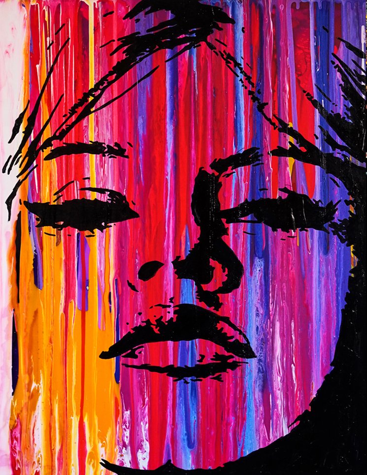 Hot Lips Sunset by Jeremy Penn — Acrylic on polished aluminum