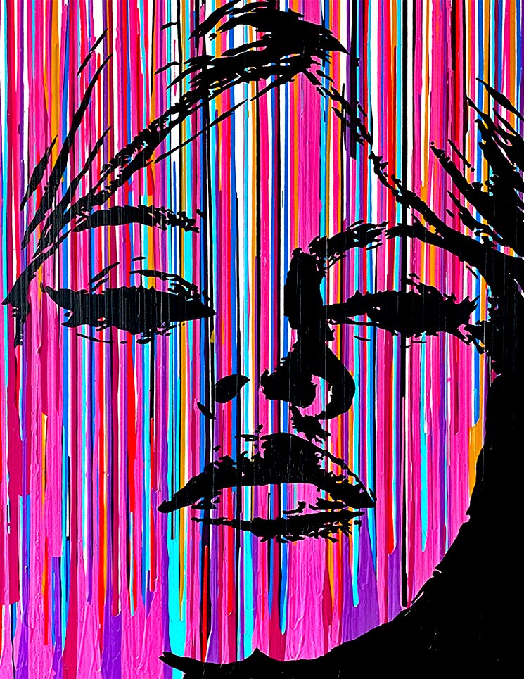 Hot Lips Elevate by Jeremy Penn — Acrylic on canvas